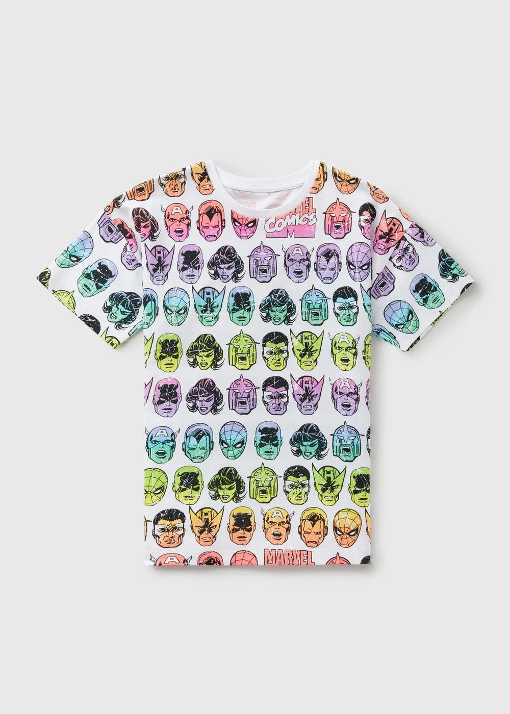Marvel Boys White Rainbow Head T-Shirt (3-12yrs) - 3 Yrs Image 1