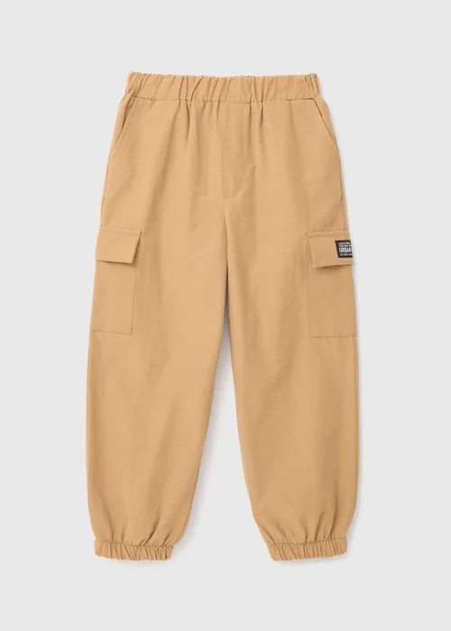 Boys Khaki Parachute Trousers (1-7yrs) - 1 half year to 2 Image 1