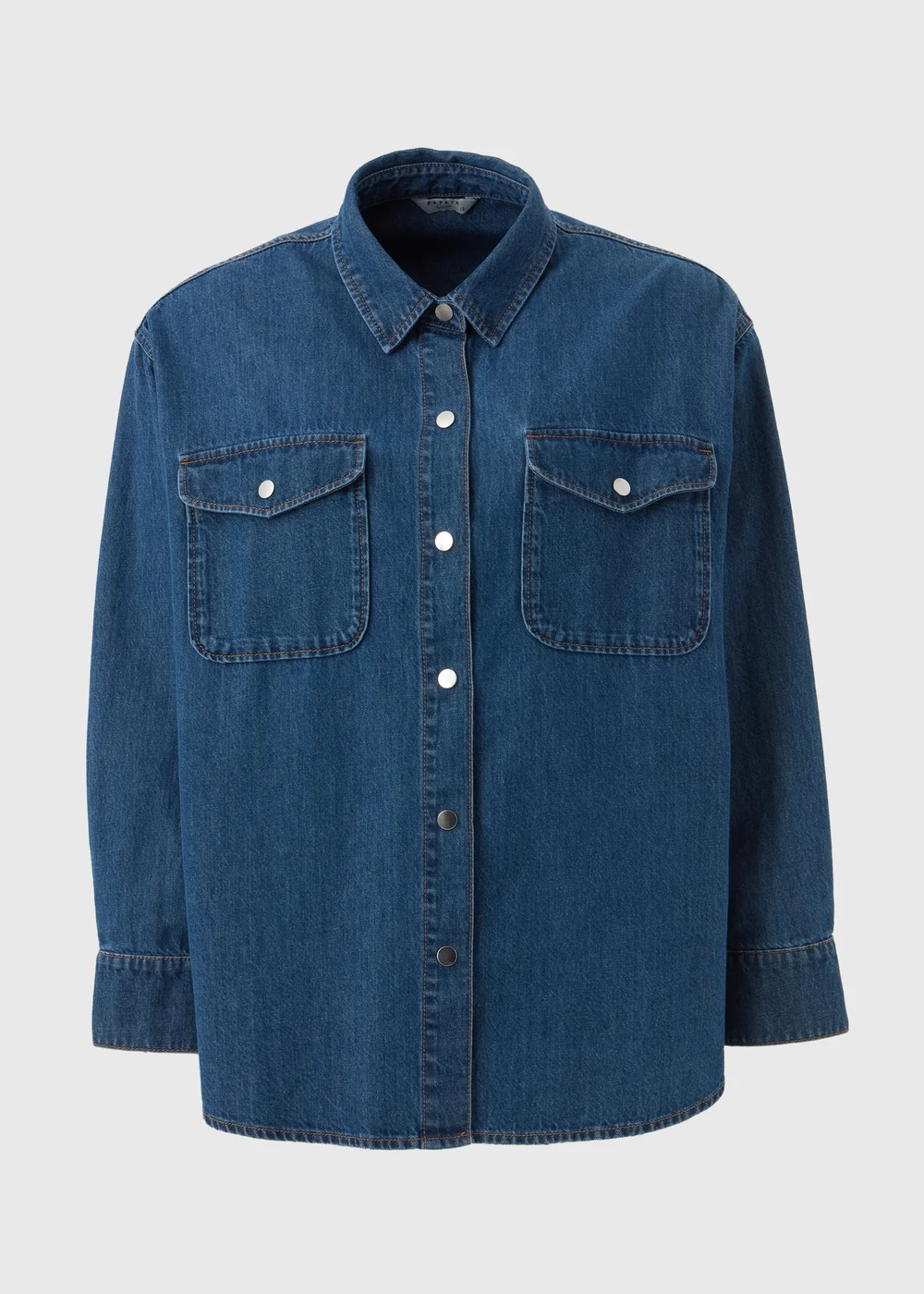Mid Wash Denim Shirt - 8 Image 5