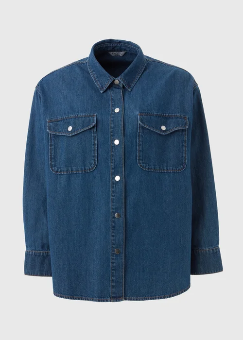 Mid Wash Denim Shirt - 8 Image 5