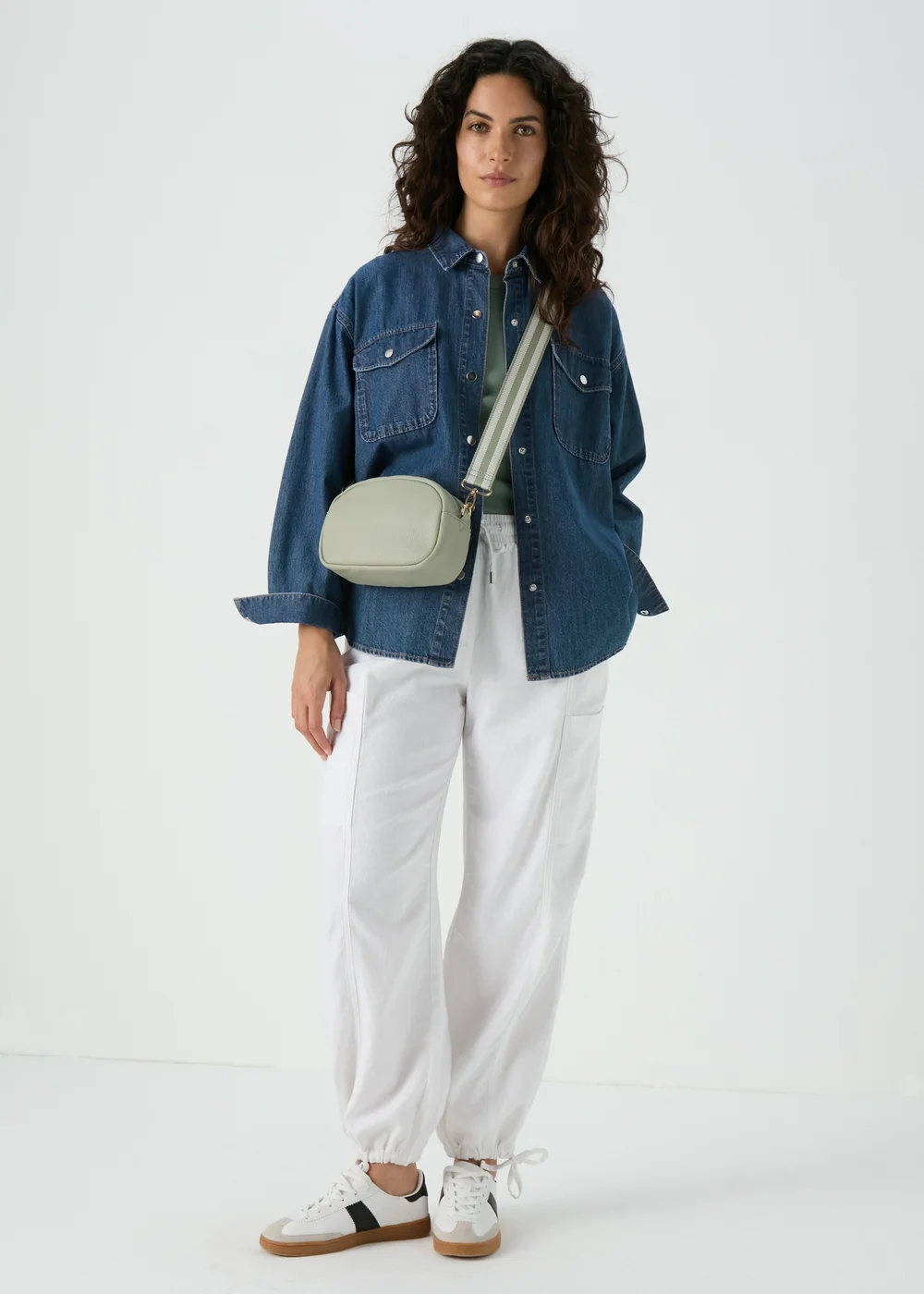 Mid Wash Denim Shirt - 8 Image 4