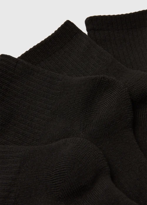 Boys 5 Pack Black Sports Socks (Younger 6-Older 6.5) - 4-6.5 Image 2