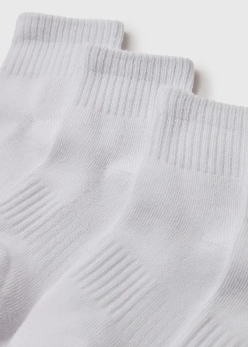 Boys 5 Pack White Sports Socks (Younger 6-Older 6.5) - 4-6.5 Image 2