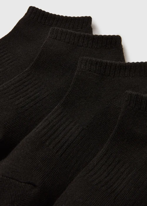5 Pack Black Trainer Socks (Younger 6-Older 5.5) - 4-5.5 Image 2