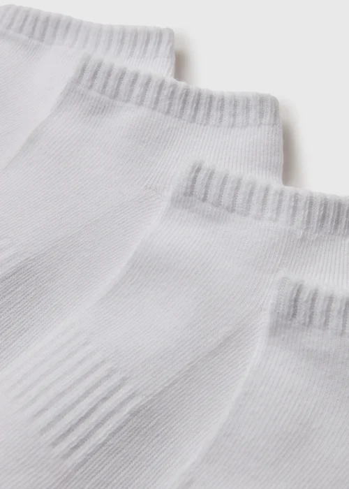 5 Pack White Trainer Socks (Younger 6-Older 5.5) - 4-5.5 Image 2