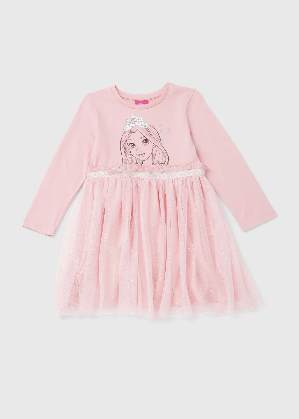 Kids Pink Disney Rapunzel Mesh Dress (3-9yrs) - 3 Yrs Image 1