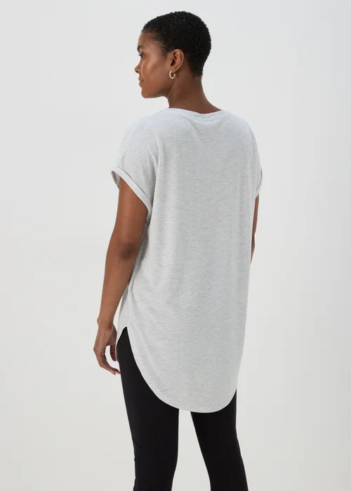 Grey 'Feeling Good' Slogan T Shirt - S Image 2