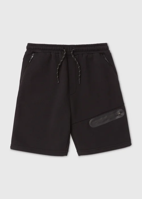 Boys Black Jogger Shorts (7-13yrs) - 9 Yrs Image 1