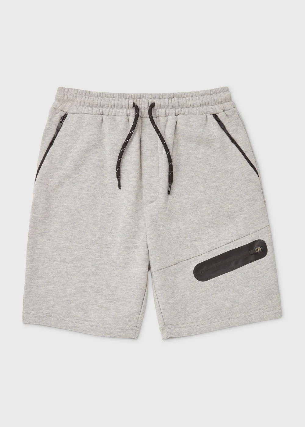 Boys Grey Jogger Shorts (7-13yrs) - 8 Yrs Image 1