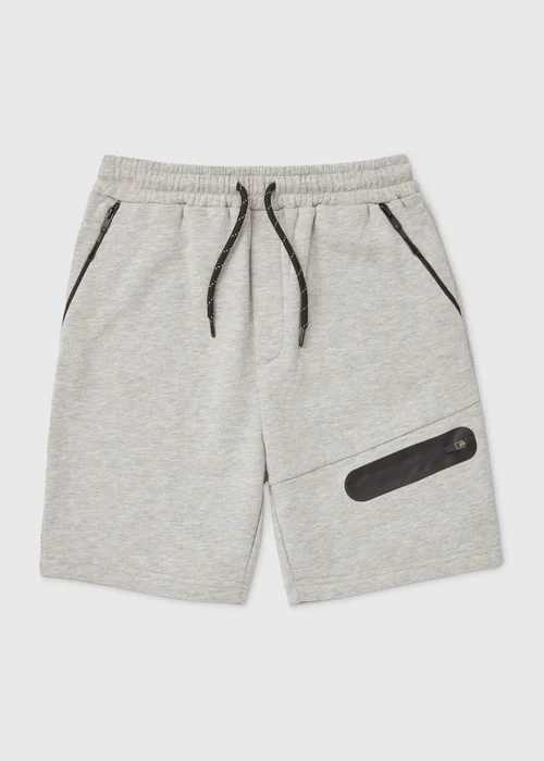 Boys Grey Jogger Shorts (7-13yrs) - 8 Yrs Image 1