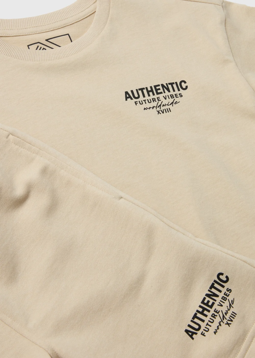Boys Stone T-Shirt & Shorts Set (7-12yrs) - 7 Yrs Image 2