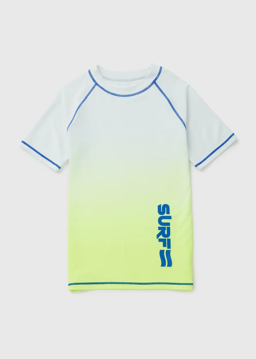 Boys Green Ombre Swim Shirt (6-13yrs) - 6-7 Yrs Image 1