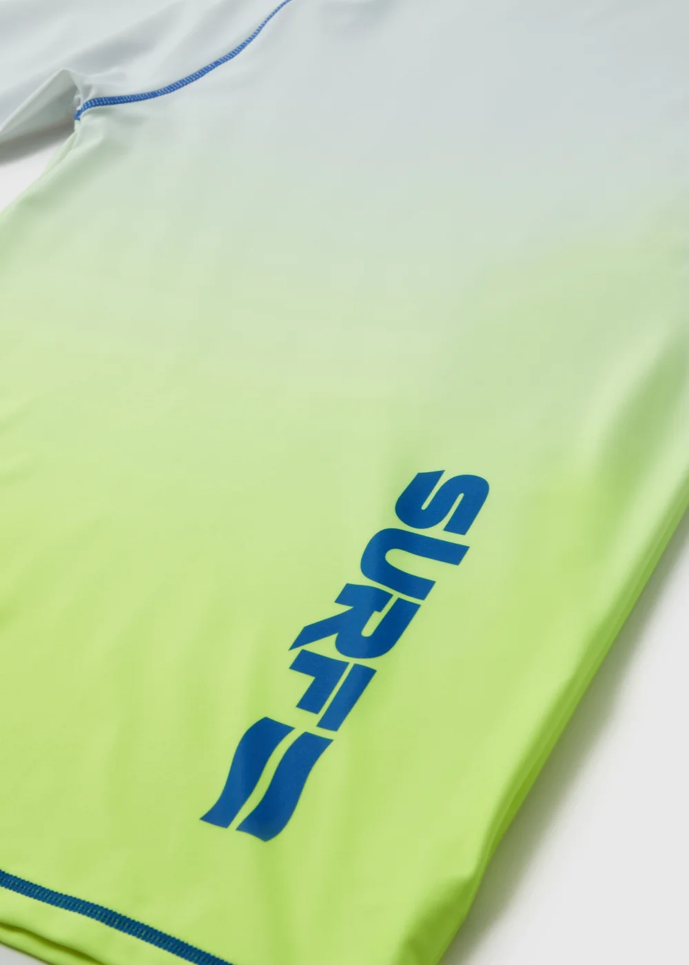 Boys Green Ombre Swim Shirt (6-13yrs) - 6-7 Yrs Image 2