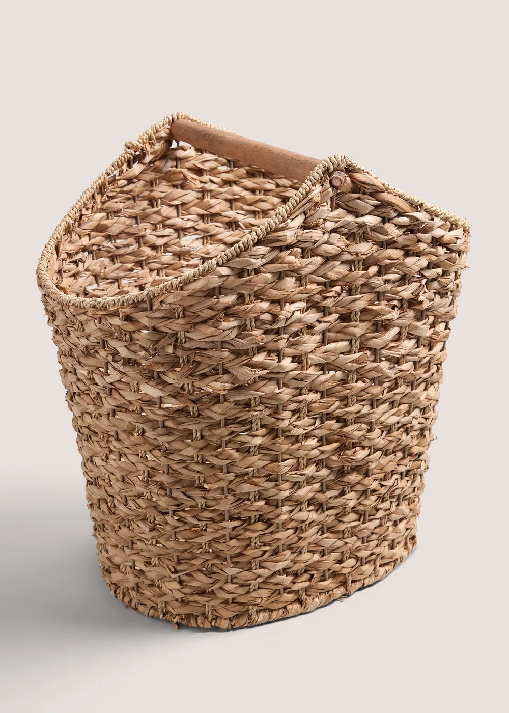 Natural Rush Log Basket (45cm x 35cm x 49cm) Image 1
