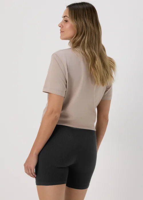 Black Seamless Cycling Shorts - S Image 2