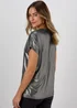Silver Metallic Shirt - Size 8 Image 2