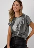 Silver Metallic Shirt - Size 8 Image 4