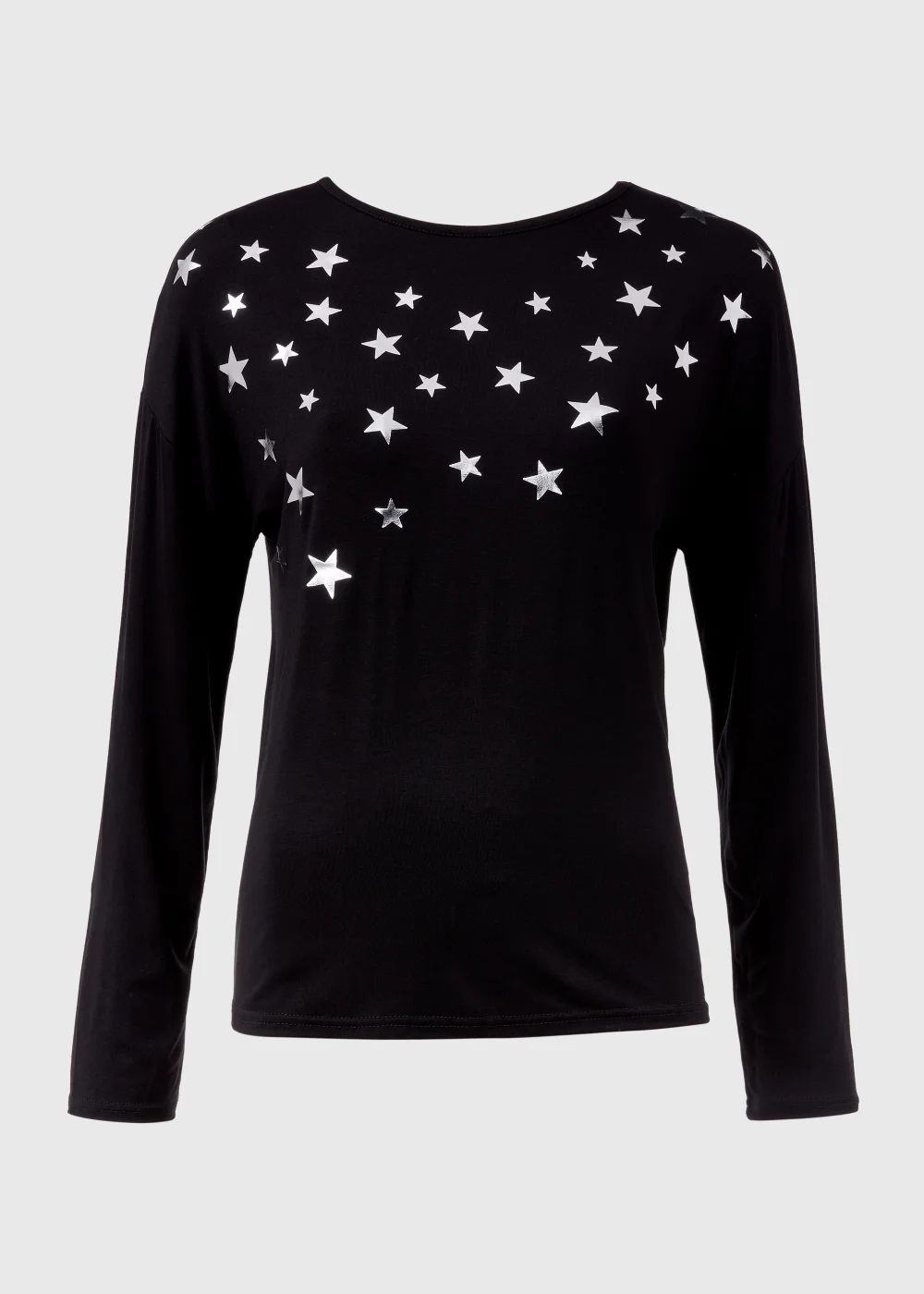 Black Star Foil Print Top - 8 Image 5