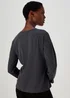 Grey Star Foil Print Top - 8 Image 2