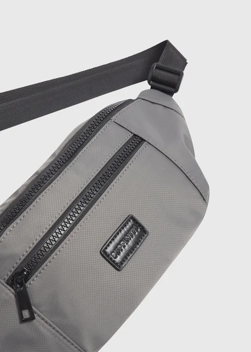 Grey Nylon Bum Bag - One Size Image 2