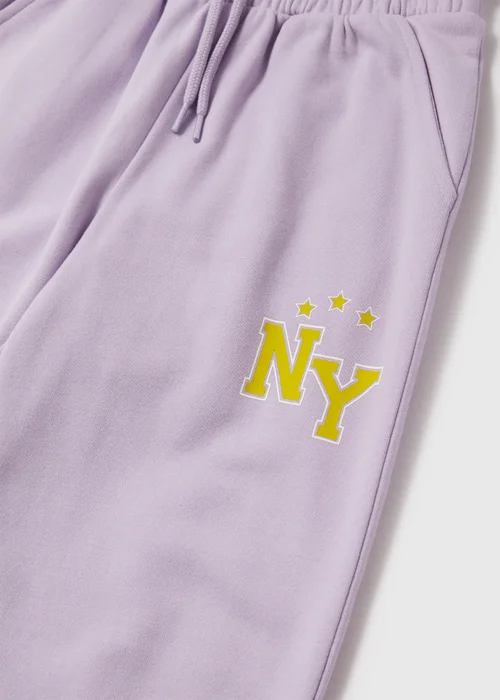 Girls Lilac New York Joggers (7-15yrs) - Age 7 Years Image 2
