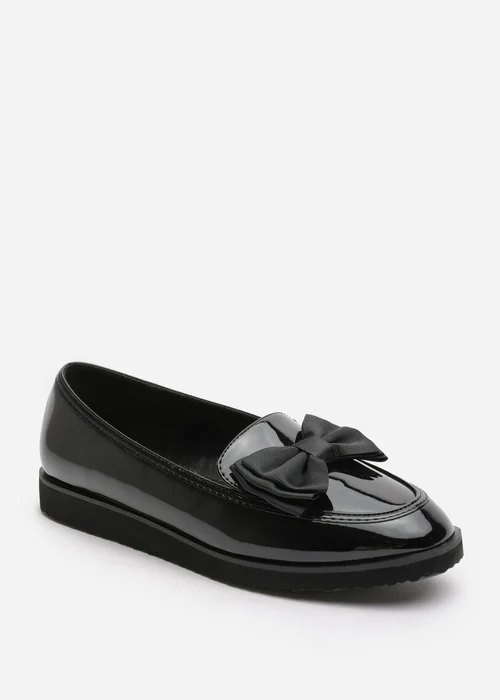 Where's That From Black Patent Pu Alpha Slip On Loafer - 8 Image 4
