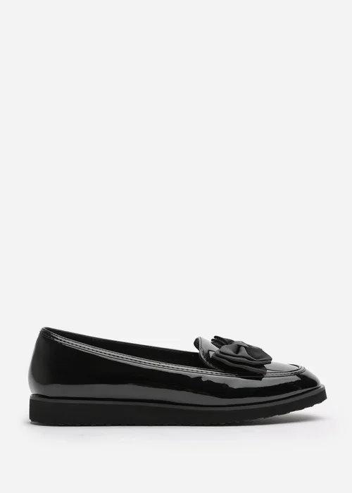 Where's That From Black Patent Pu Alpha Slip On Loafer - 8 Image 3