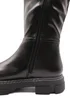 Where's That From Black PU Nevaey Platform Calf High Boots - Size 3 Image 2