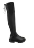 Where's That From Black Dawn Over The Knee Boots - Size 5 Image 1