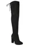 Where's That From Black Dawn Over The Knee Boots - Size 6 Image 2