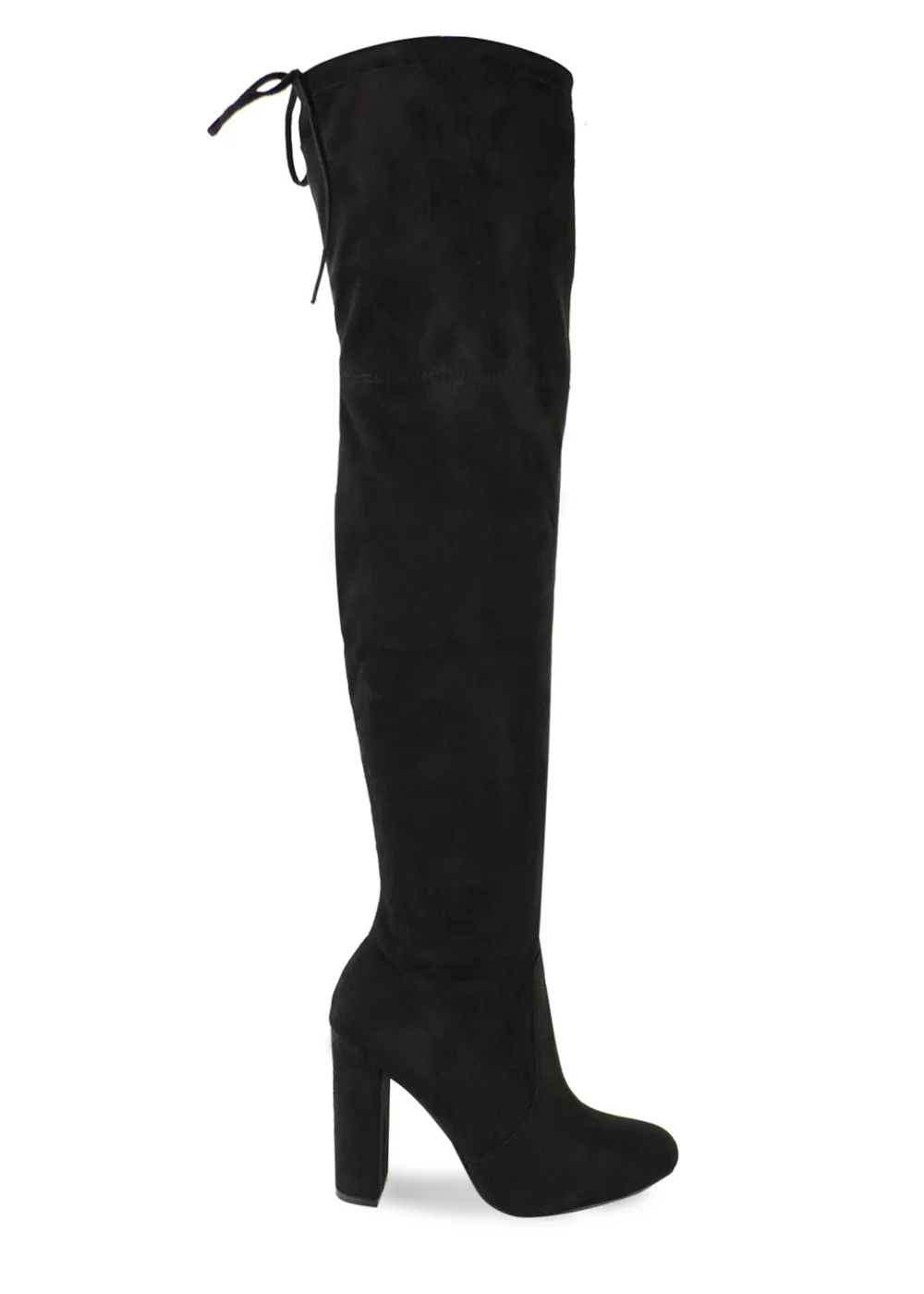 Where's That From Black Dawn Over The Knee Boots - Size 6 Image 1