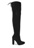 Where's That From Black Dawn Over The Knee Boots - Size 6 Image 1
