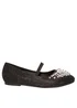 Where's That From Black Libbie Kids Diamante Embellished Platform Shoes - Size 6 Infants Image 1