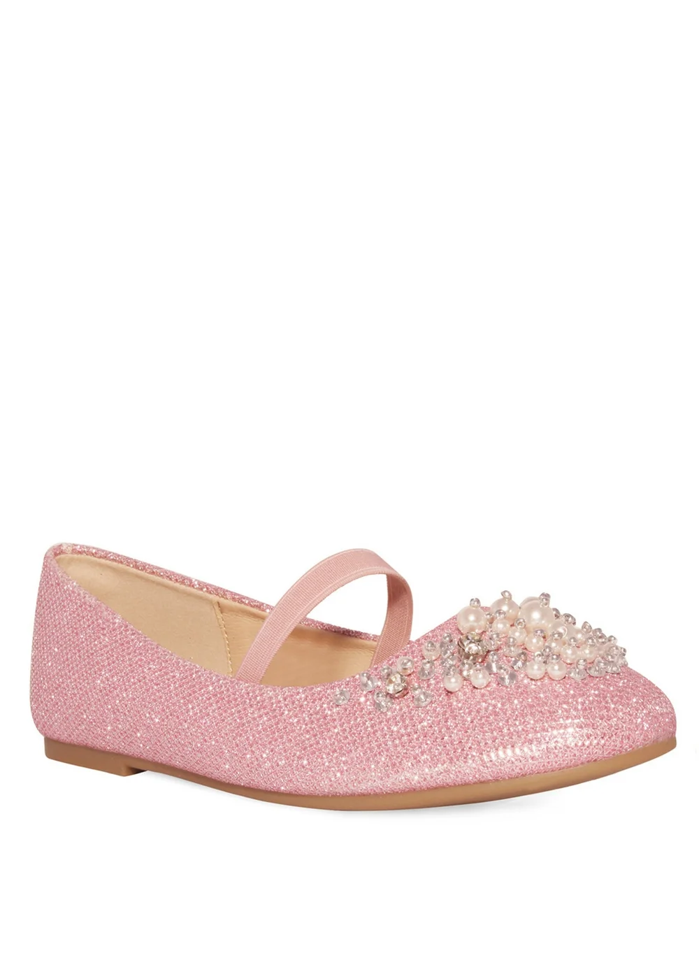Where's That From Pink Libbie Kids Diamante Embellished Platform Shoes - 2 Image 2