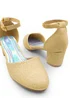 Where's That From Gold Glitter Abena Kids Mid Heel Sandals - Size 8 infants Image 2
