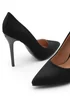 Where's That From Kyra Black Suede High Heel Pumps - Size 5 Image 2