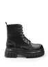 Where's That From Black Pu Hira Chunky Sole Ankle Boots - Size 4 Image 1