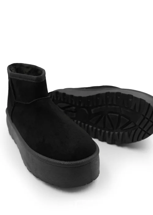 Where's That From Black Suede Erica Slip On Ankle Boots - Size 8 Image 2