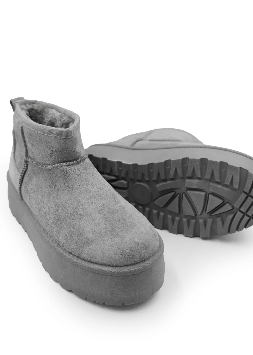 Where's That From Grey Suede Erica Slip On Ankle Boots - Size 6 Image 2