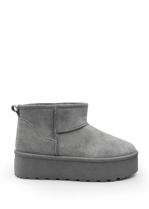 Where's That From Grey Suede Erica Slip On Ankle Boots - Size 6 Image 1