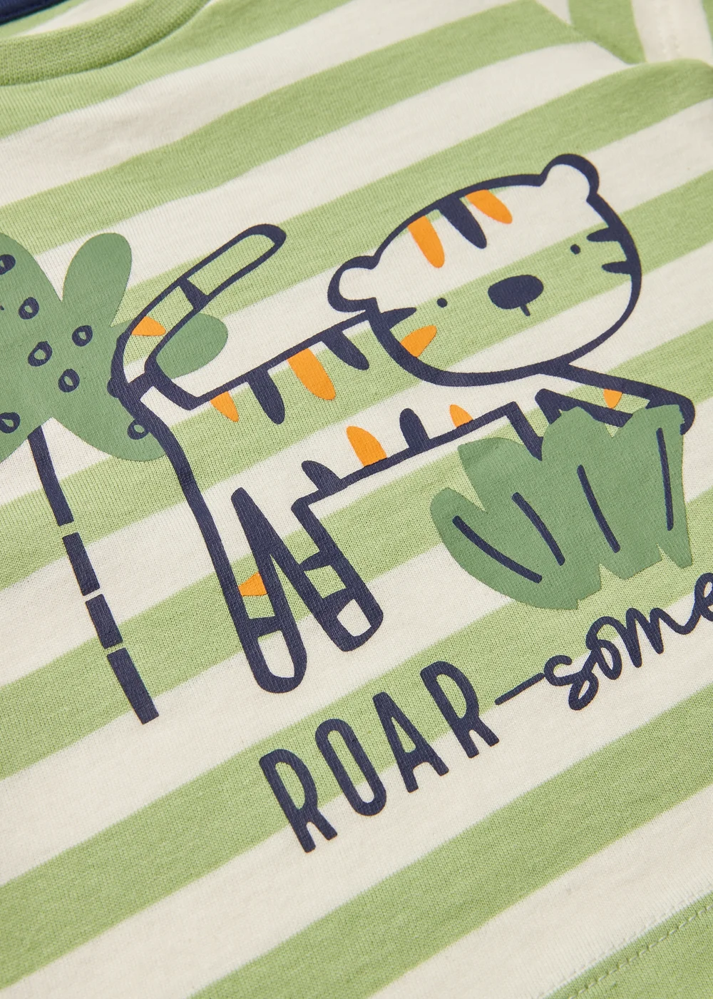 Baby Green Roar-Some T-Shirt (Newborn-23mths) - 0-3 months Image 2