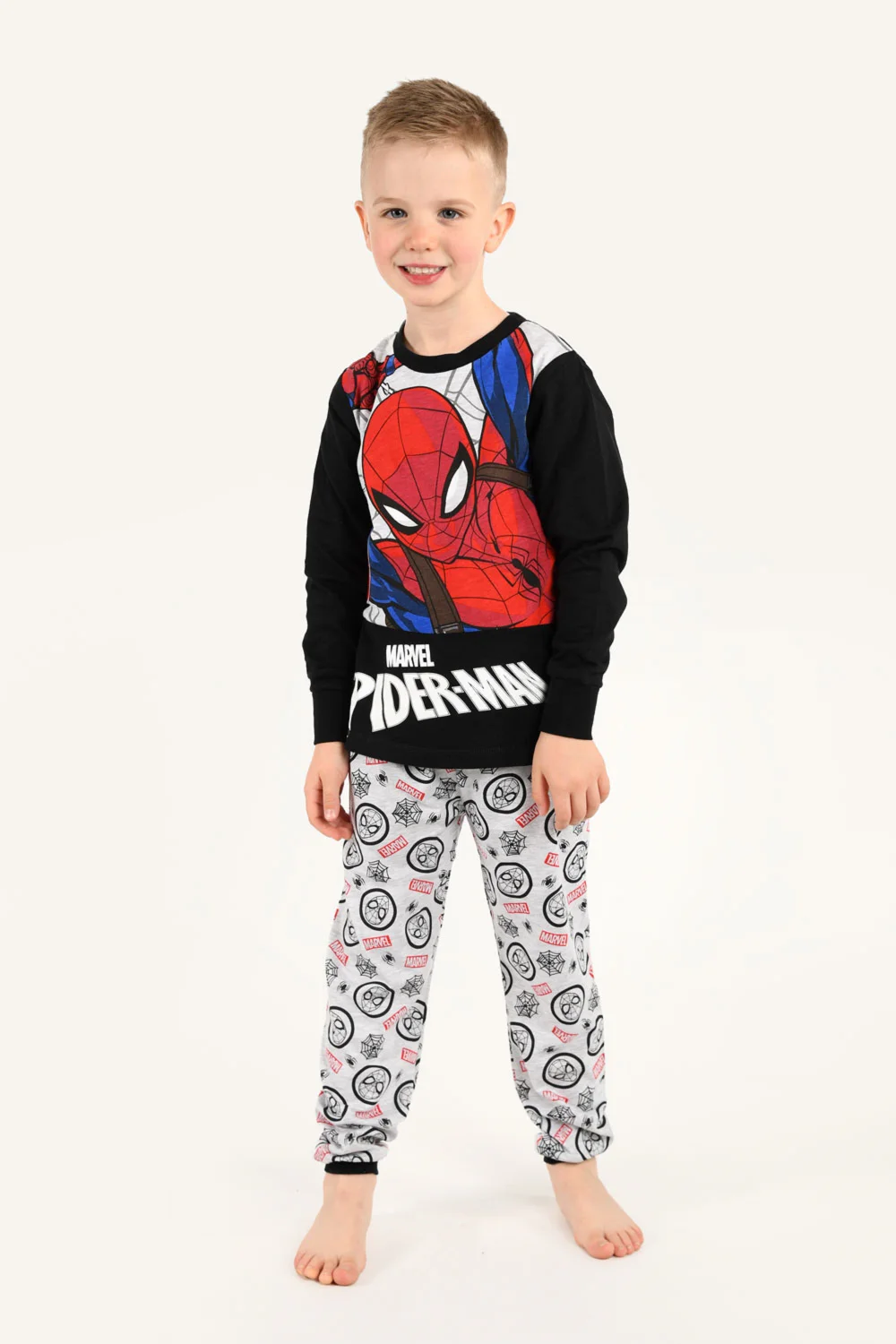 Brand Threads Kids' Spiderman Pyjamas - Age 5-6 Years Image 1