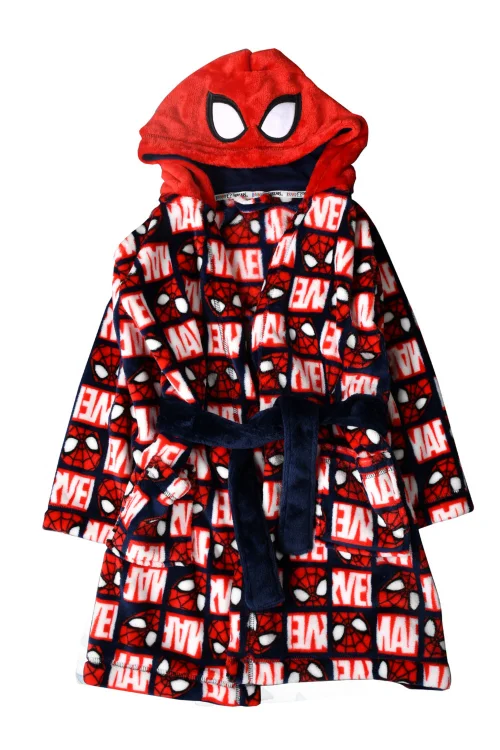 Brand Threads Kids' Spiderman Dressing Gown - Age 4-5 Years Image 1