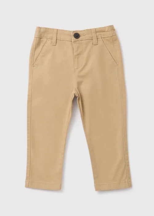 Boys Tan Chino Trousers (1-7yrs) - 1 to 1 half years Image 1