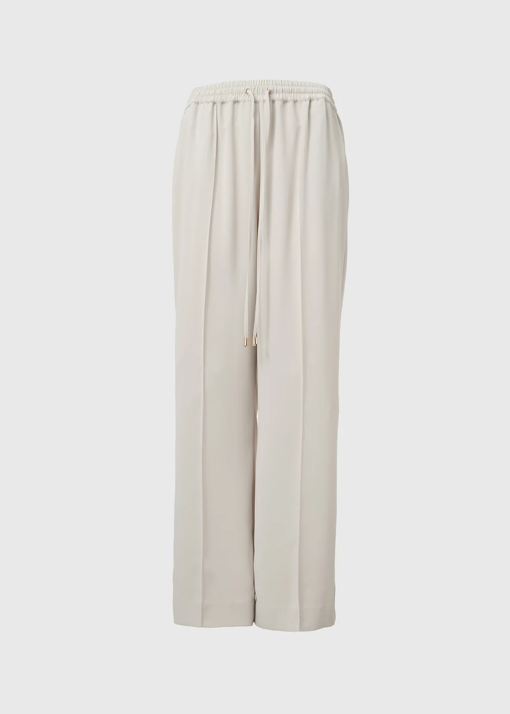 Et Vous Cream Wide Leg Trousers - 8 Image 5