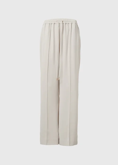 Et Vous Cream Wide Leg Trousers - 8 Image 5