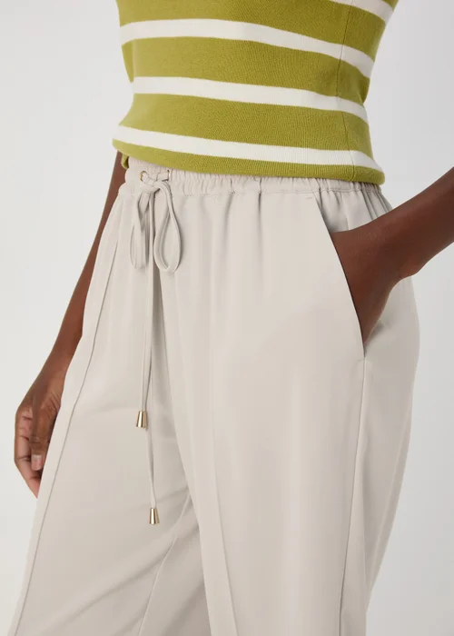 Et Vous Cream Wide Leg Trousers - 8 Image 3