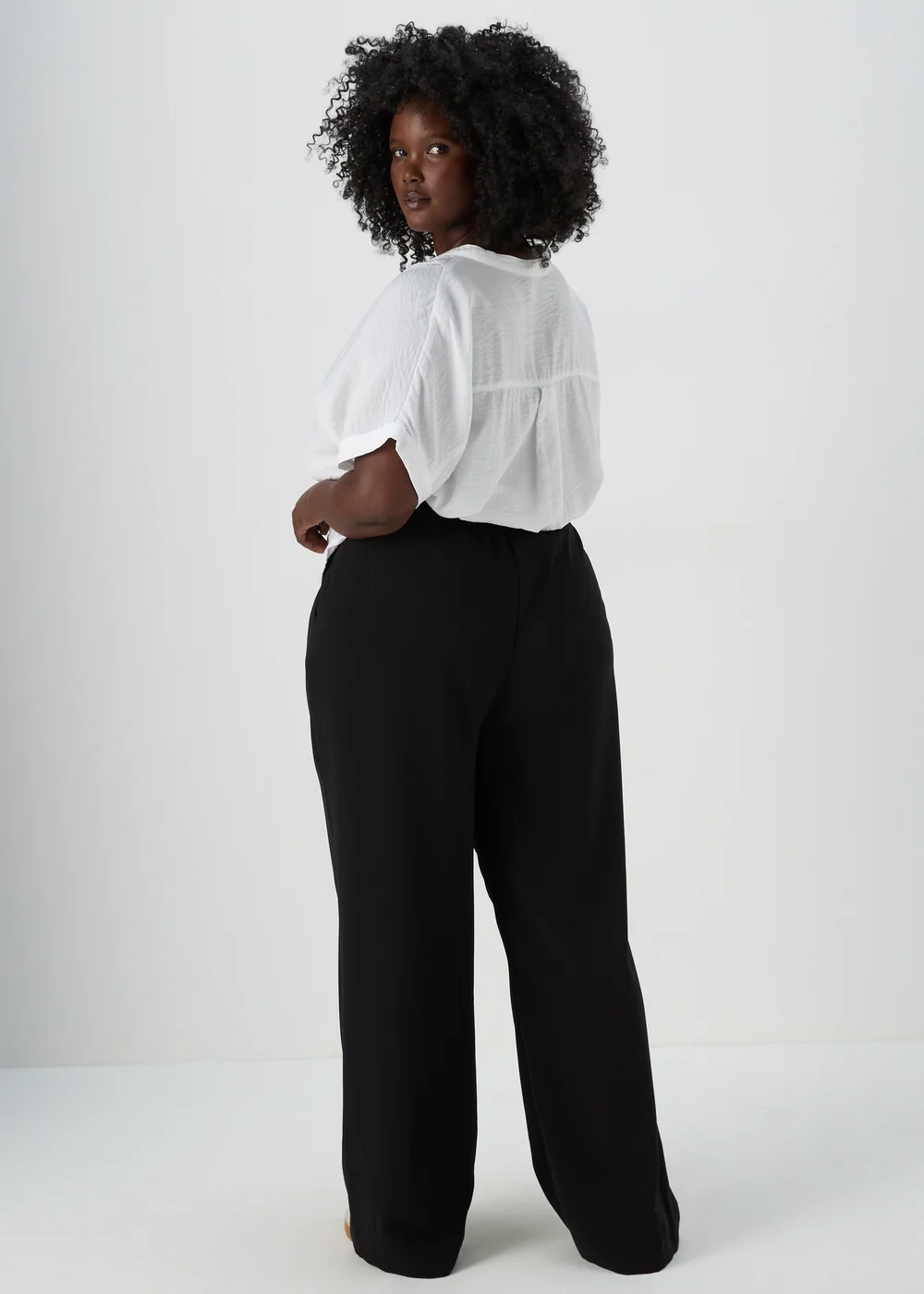Et Vous Black Wide Leg Trousers - 8 Image 2
