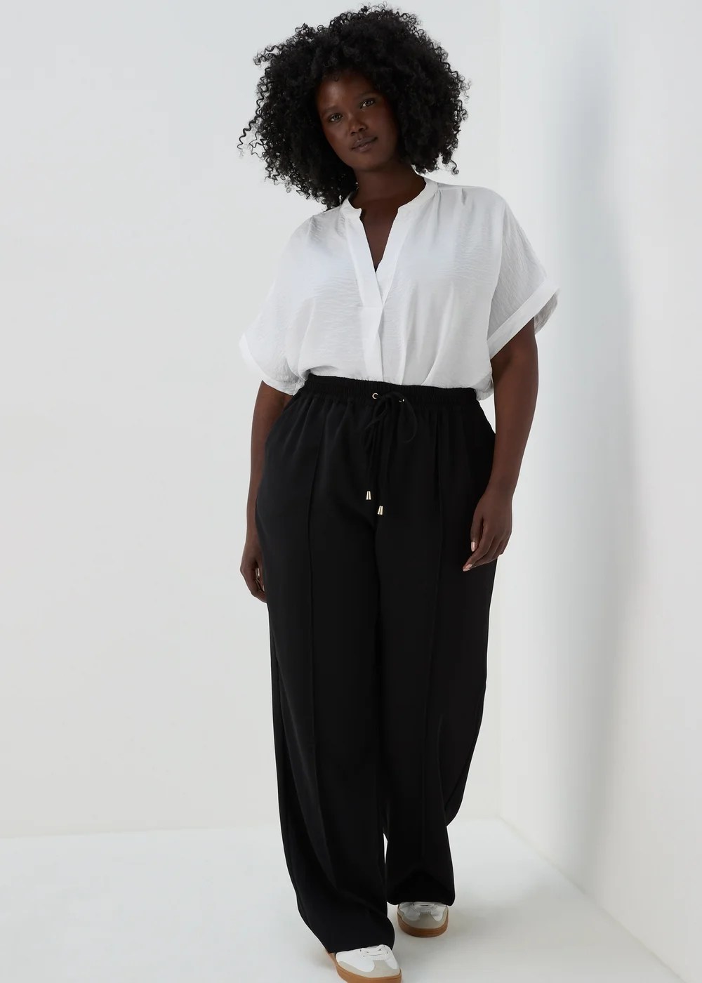 Et Vous Black Wide Leg Trousers - 8 Image 4