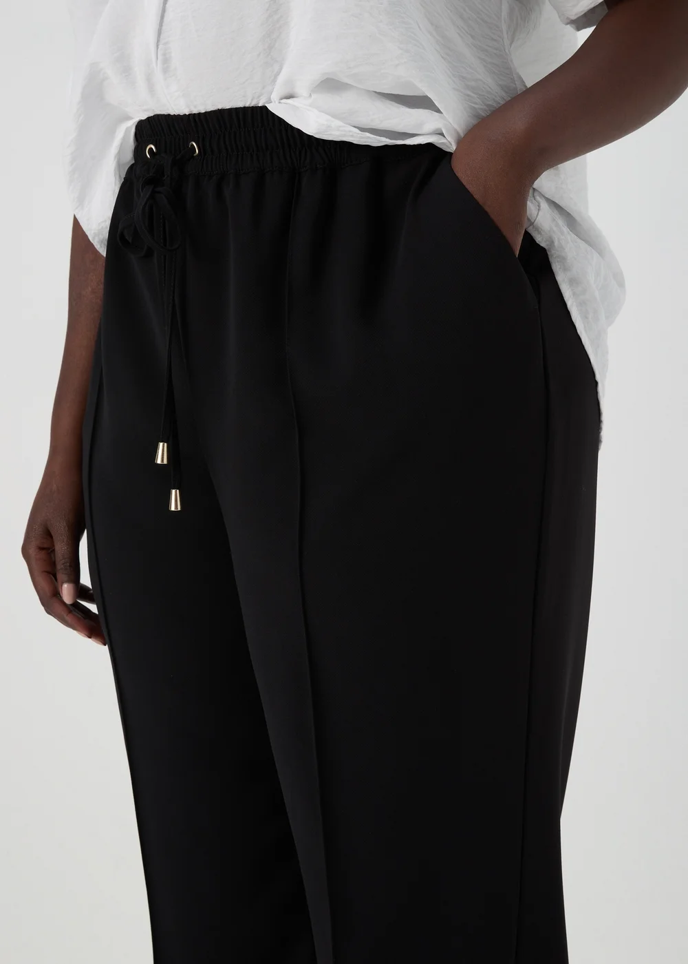 Et Vous Black Wide Leg Trousers - 8 Image 3